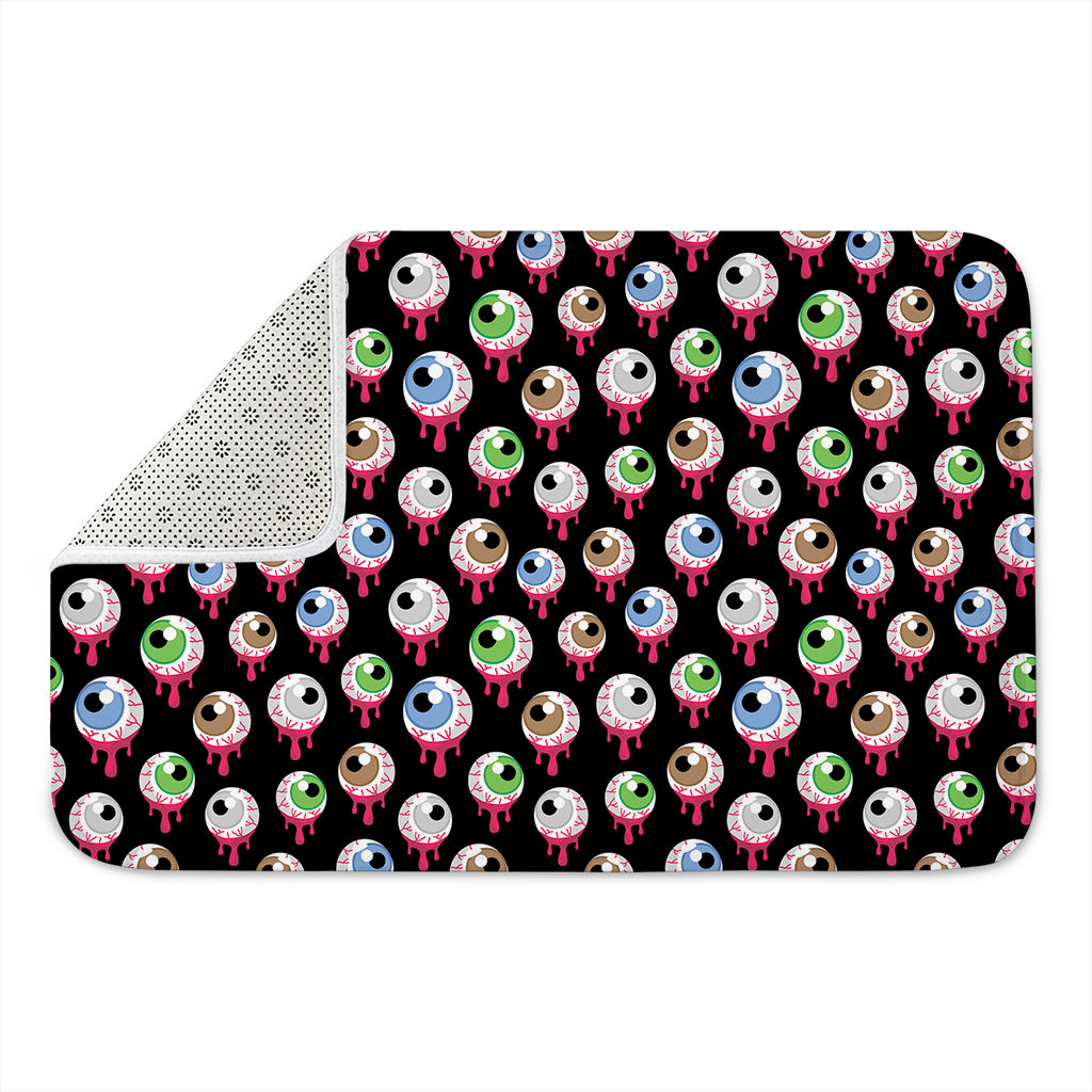 Bloody Eyeball Pattern Print Indoor Door Mat