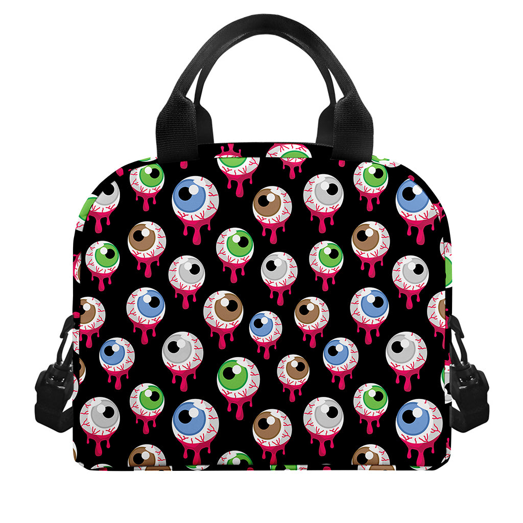 Bloody Eyeball Pattern Print Insulated Lunch Bag