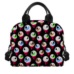 Bloody Eyeball Pattern Print Insulated Lunch Bag