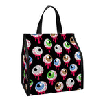 Bloody Eyeball Pattern Print Insulated Lunch Tote