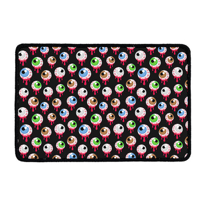 Bloody Eyeball Pattern Print Kitchen Mat