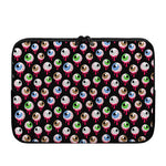 Bloody Eyeball Pattern Print Laptop Sleeve