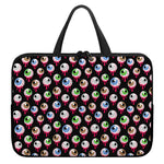 Bloody Eyeball Pattern Print Laptop Sleeve With Handle