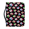 Bloody Eyeball Pattern Print Leather Bible Cover