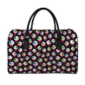 Bloody Eyeball Pattern Print Leather Duffel Bag