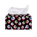 Bloody Eyeball Pattern Print Leather Tissue Box Cover