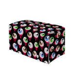 Bloody Eyeball Pattern Print Leather Tissue Box Cover