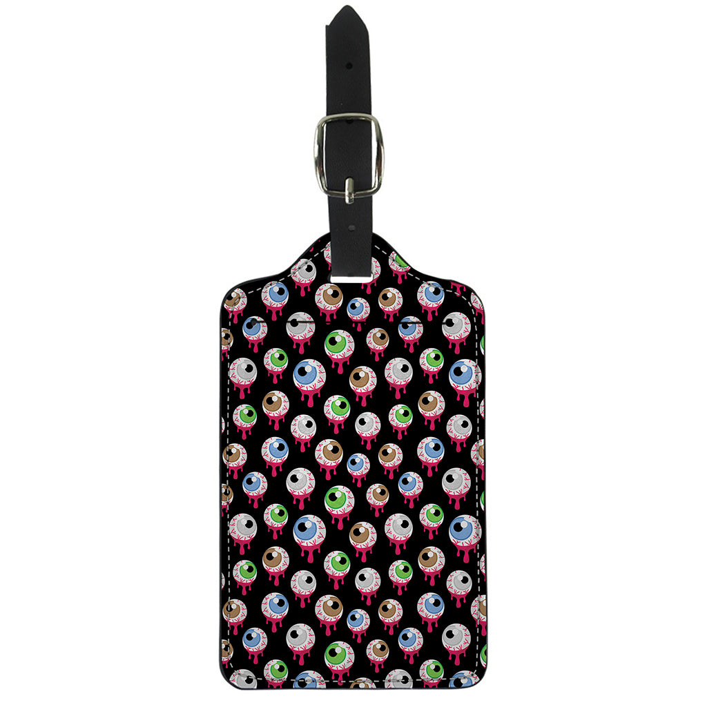 Bloody Eyeball Pattern Print Luggage Tag