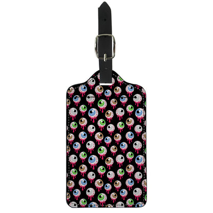 Bloody Eyeball Pattern Print Luggage Tag