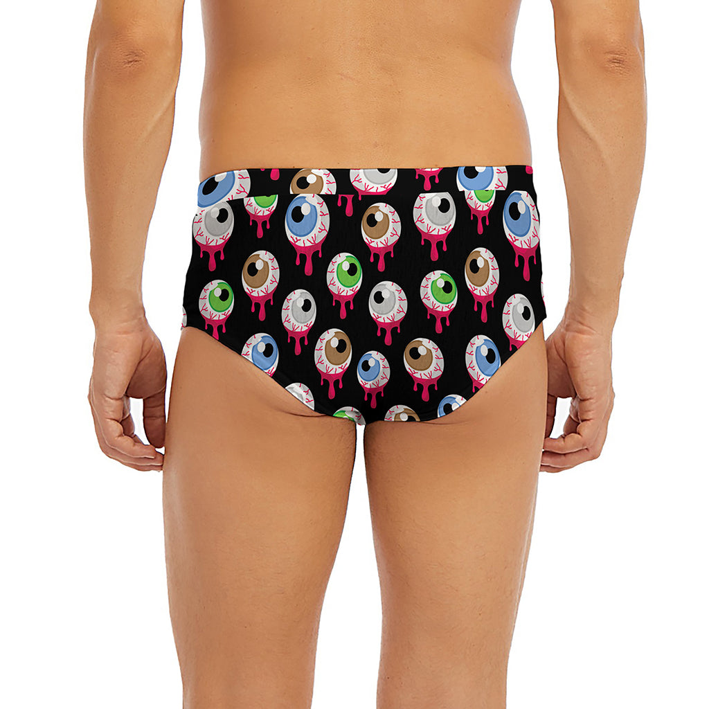 Bloody Eyeball Pattern Print Men's Briefs