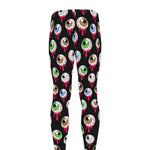 Bloody Eyeball Pattern Print Men's leggings