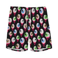 Bloody Eyeball Pattern Print Men's Athletic Shorts