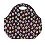 Bloody Eyeball Pattern Print Neoprene Lunch Bag