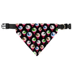 Bloody Eyeball Pattern Print Over The Collar Dog Bandana