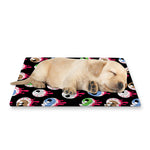 Bloody Eyeball Pattern Print Pet Cooling Mat Cover
