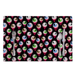 Bloody Eyeball Pattern Print Placemat