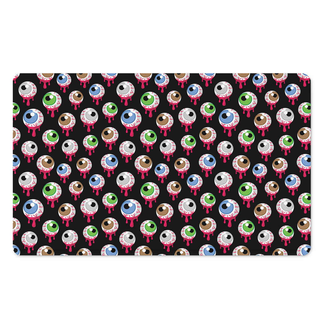Bloody Eyeball Pattern Print Polyester Doormat