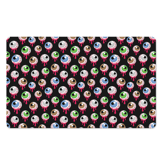 Bloody Eyeball Pattern Print Polyester Doormat