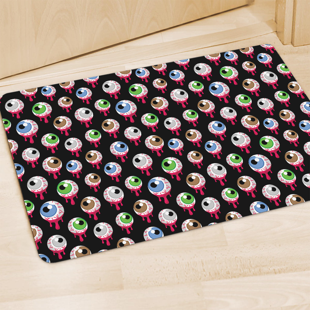 Bloody Eyeball Pattern Print Polyester Doormat
