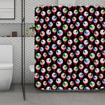 Bloody Eyeball Pattern Print Polyester Shower Curtain