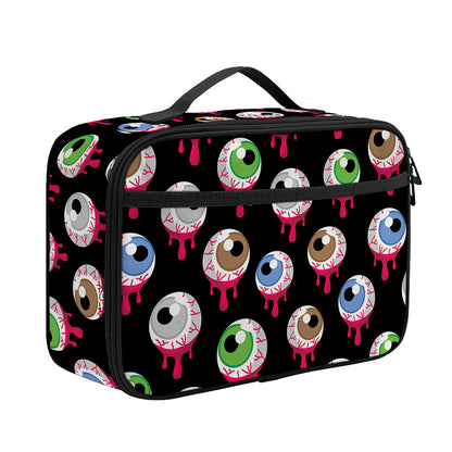 Bloody Eyeball Pattern Print Portable Lunch Bag