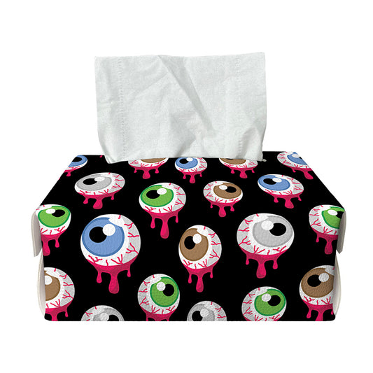 Bloody Eyeball Pattern Print Rectangle Tissue Box Cover