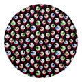 Bloody Eyeball Pattern Print Round Blanket