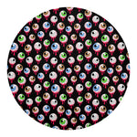 Bloody Eyeball Pattern Print Round Blanket