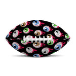 Bloody Eyeball Pattern Print Rugby Ball