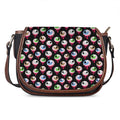 Bloody Eyeball Pattern Print Saddle Bag