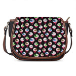 Bloody Eyeball Pattern Print Saddle Bag
