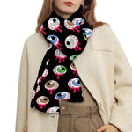 Bloody Eyeball Pattern Print Scarf