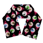 Bloody Eyeball Pattern Print Scarf