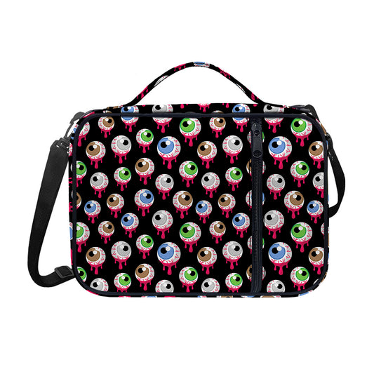 Bloody Eyeball Pattern Print Shoulder Strap Bible Bag