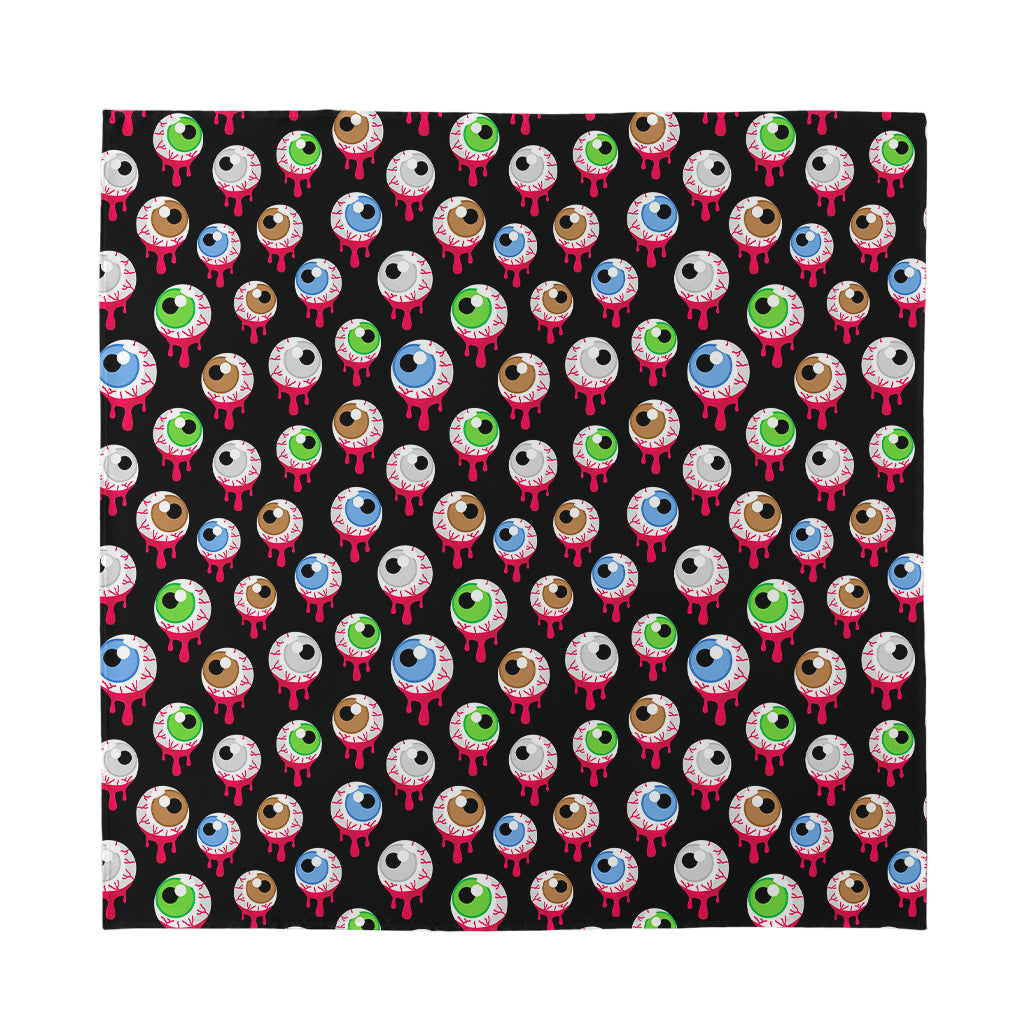 Bloody Eyeball Pattern Print Silk Bandana