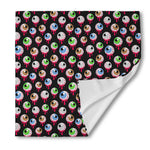 Bloody Eyeball Pattern Print Silk Bandana