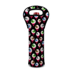 Bloody Eyeball Pattern Print Single Neoprene Wine Tote