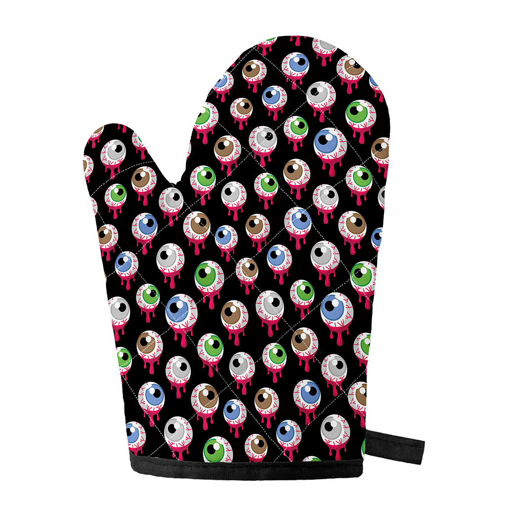 Bloody Eyeball Pattern Print Single Oven Mitt