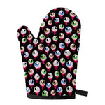 Bloody Eyeball Pattern Print Single Oven Mitt