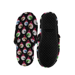 Bloody Eyeball Pattern Print Slippers