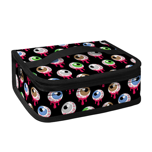 Bloody Eyeball Pattern Print Small Lunch Bag