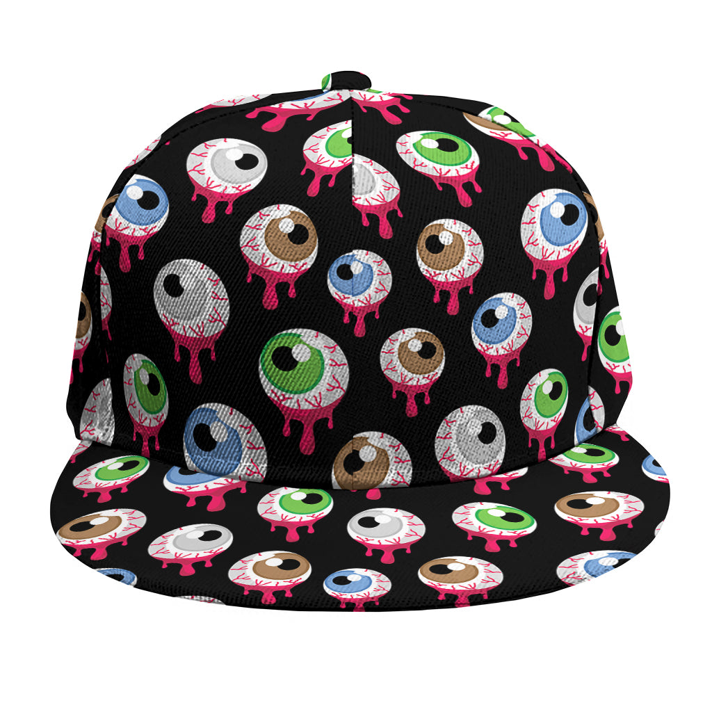 Bloody Eyeball Pattern Print Snapback Cap