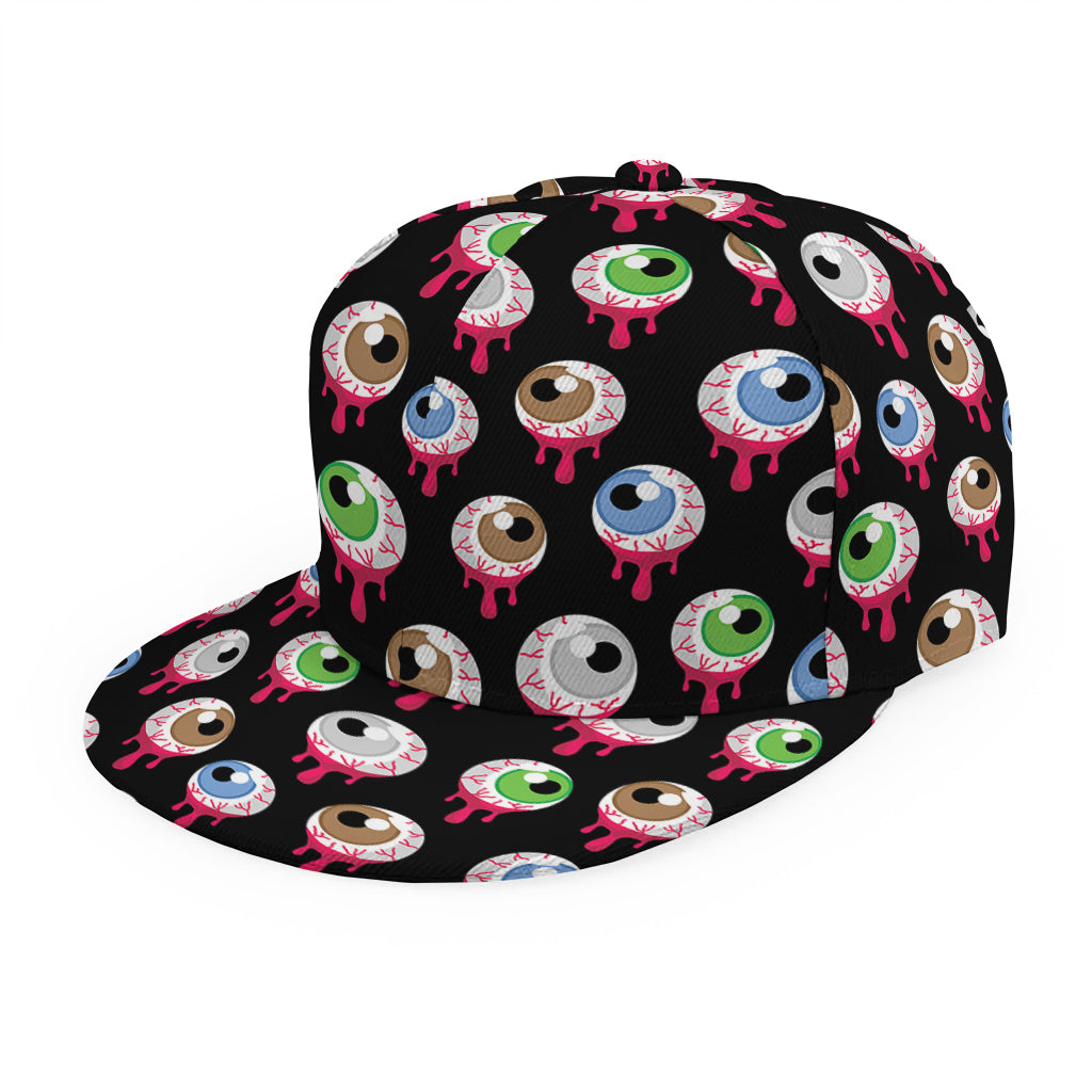 Bloody Eyeball Pattern Print Snapback Cap