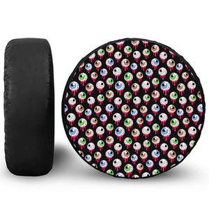 Bloody Eyeball Pattern Print Tire Cover