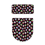 Bloody Eyeball Pattern Print Toilet Lid And Tank Cover Set