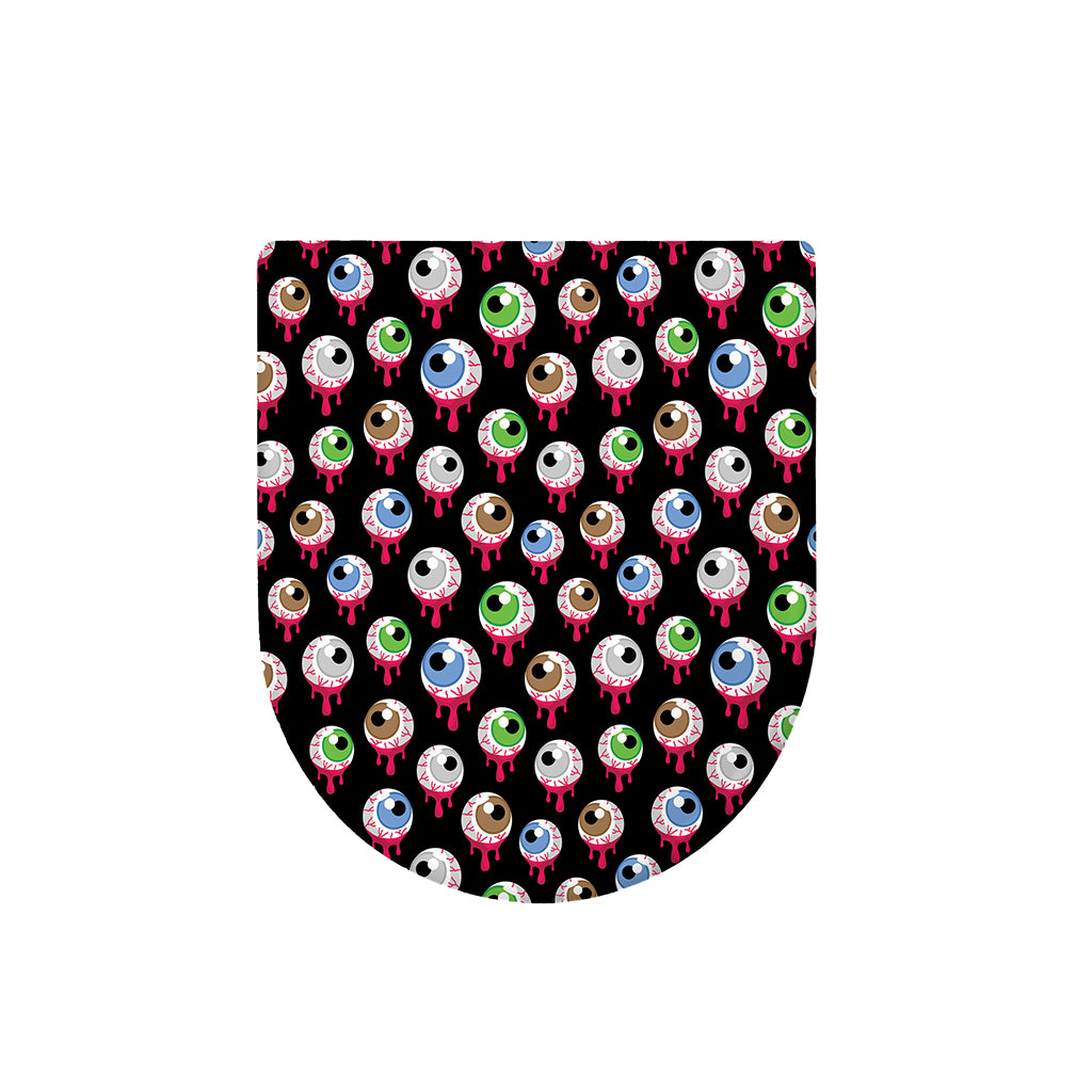 Bloody Eyeball Pattern Print Toilet Lid Cover