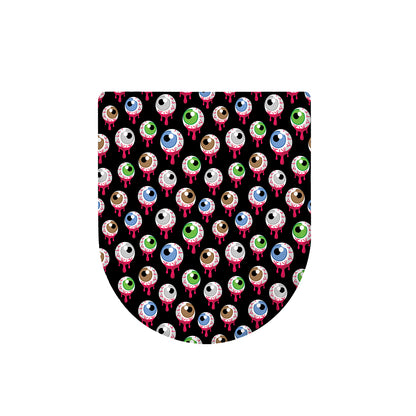Bloody Eyeball Pattern Print Toilet Lid Cover