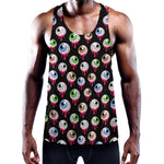 Bloody Eyeball Pattern Print Training Tank Top