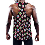 Bloody Eyeball Pattern Print Training Tank Top