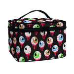 Bloody Eyeball Pattern Print Travel Makeup Bag